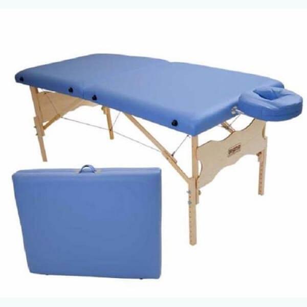 Antares Azul Claro - Maca Portátil de Massagem